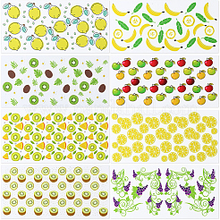 8 шт. 8 стиля ПВХ пластиковые водонепроницаемые декоративные наклейки этикетки&nbsp;DIY-SP0004-93C