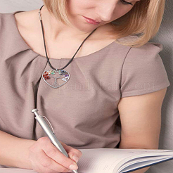 2 шт. 2 стиля натурального смешанного камня Дерево жизни большие подвески&nbsp;FIND-LP0003-10