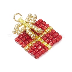 Подвески из стеклянного бисера в подарок на Рождество&nbsp;PALLOY-MZ00899-01