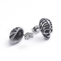 Boucles d'oreilles rétro en acier inoxydable 304&nbsp;EJEW-L248-044AS