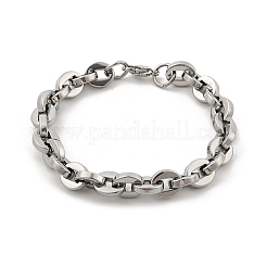 Bracelets à maillons ovales en acier inoxydable 304 pour femmes et hommes&nbsp;BJEW-F488-62P