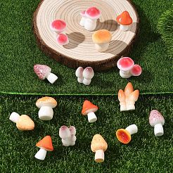 40 шт. 8 стиля декора из смолы в виде грибов&nbsp;DJEW-YW0010-11