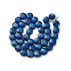 Гальванические бусины из натуральной лавы&nbsp;G-A256-F01-01H