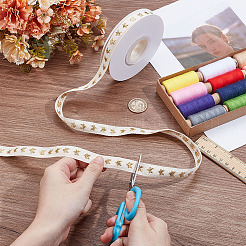 10 m langes Polyester-Jacquardband&nbsp;OCOR-WH0082-378