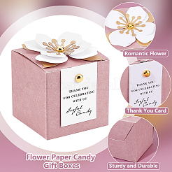 40 Beutel Blumenpapier-Süßigkeiten-Geschenkboxen&nbsp;CON-WA0001-08