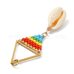 Gros pendentifs en perles de verre&nbsp;PALLOY-MZ01414-01