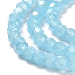 Chapelets de perles en verre électroplaqué&nbsp;EGLA-A035-J4mm-A04
