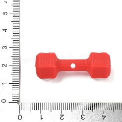 Cuentas focales de silicona con temática de equipos de gimnasio&nbsp;SL-CBAE849-03B
