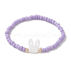 Bracelets extensibles en perles de verre&nbsp;BJEW-MZ00126-03