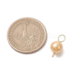 Окрашенные круглые жемчужные подвески-коннекторы из ракушек&nbsp;PALLOY-JF04852