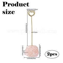 Держатель для фото в виде железного сердца&nbsp;AJEW-WH0650-75