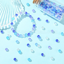 5 couleurs perles acryliques transparentes&nbsp;MACR-PA0001-03B-01