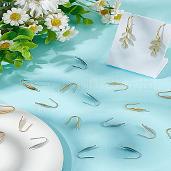 18 шт. 3-цветное ионное покрытие (IP) 316 хирургическая нержавеющая сталь крючки для сережек&nbsp;STAS-LP0001-53