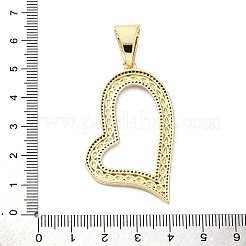 Messing micro pave klare zirkonia anhänger&nbsp;KK-S510-31G-02