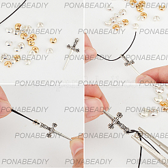 900 шт. 6-х цветные железные крышки для бусин&nbsp;IFIN-PA0001-07A