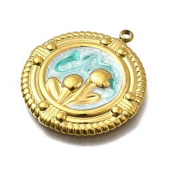 304 Edelstahl-Emaille-Anhänger&nbsp;LS-STAS-Z163-26G