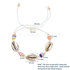 Bracelets de perles tressées en fil de nylon&nbsp;BJEW-JB05074