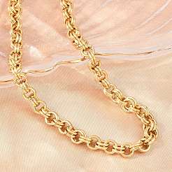7 mm dicke Doppelgliederkette aus Edelstahl 304 für Damen&nbsp;SA-H001-24G