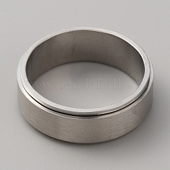 Anello girevole semplice in acciaio inossidabile 304&nbsp;RJEW-WH0011-10G-P