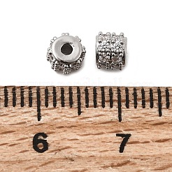 Латунные прозрачные бусины из кубического циркония&nbsp;KK-G553-09P