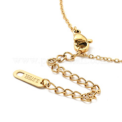 Kristallstrass-Hamsa-Hand mit bösem Blick-Anhänger-Halskette mit Emaille&nbsp;LS-NJEW-P229-13G