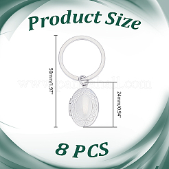 8 брелок из нержавеющей стали 304&nbsp;KEYC-HY00010