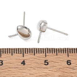 Messing Ohrstecker Zubehör&nbsp;KK-CBABAE6-03P