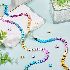 2 нити градиентного цвета гальванизированные синтетические немагнитные гематитовые бусины нити&nbsp;G-TA0002-82