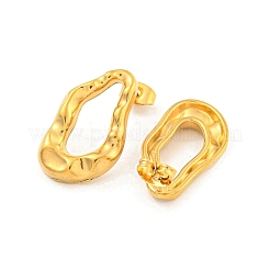 Orecchini a bottone in acciaio inossidabile twist 304&nbsp;EJEW-L290-002G