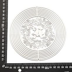 201 breloques/maillons de connecteur en acier inoxydable&nbsp;STAS-D386-05B-P