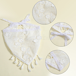 Цветочный декор кружевные треугольные банданы&nbsp;OHAR-WH20005-08A