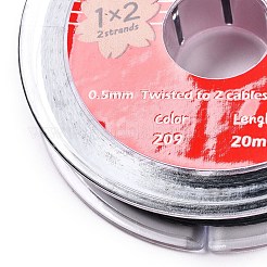 Cordones de hilo de algodón encerado redondos de 2 capa&nbsp;YC-T004-01A-05