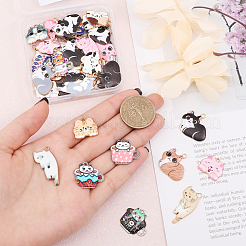 48 шт. 24 стильные подвески из эмалированного сплава с покрытием&nbsp;ENAM-CA0001-57