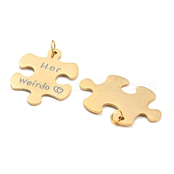 Большие подвески из нержавеющей стали 304 с вакуумным покрытием PVD&nbsp;STAS-B048-02G