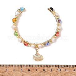 Bracelets manchettes en fil de laiton&nbsp;BJEW-JB13955