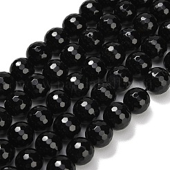 Бусины из натурального черного оникса&nbsp;G-C280-B01-12mm