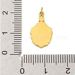Pendentifs en acier inoxydable 304 plaqués ionique (IP) sur le thème de Noël&nbsp;STAS-O005-01C-G