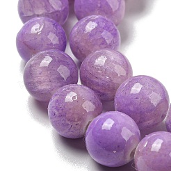 Chapelets de perles en jade blanc naturel teinté&nbsp;G-F764-02B