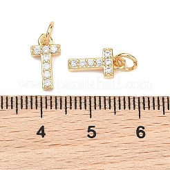 Shegrace Messing-Anhänger mit Mikropavé-Fassung aus klaren Zirkonia&nbsp;XGRQ29227-394G-T
