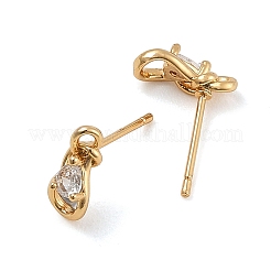 Pendientes de botón Shegrace con forma de lágrima&nbsp;XGRQ4N543-701G