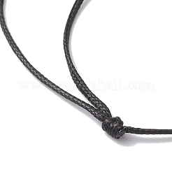 Колье овальные с цветком из натурального зеленого авантюрина&nbsp;NJEW-JN04817