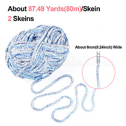 2 моток полиэфирной пряжи для вязания спицами и крючком OCOR-TA0003-09B