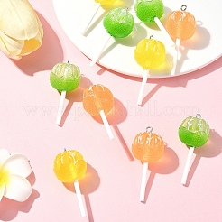 9 шт. 3-х цветные подвески из полупрозрачной смолы&nbsp;FIND-FS0002-90