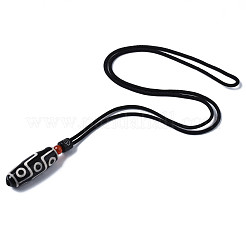 Буддийские украшения натуральный тибетский стиль дзи агат мала бусы кулон ожерелья&nbsp;NJEW-Q312-001