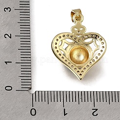 Pendentifs en laiton zircon cubique transparent&nbsp;KK-A303-23D-G