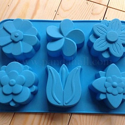 Stampi per sapone in silicone fai da te con fiori&nbsp;PW-WG44732-01
