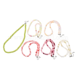 Collares redondos de cuentas de jade verde natural teñido de 6 mm&nbsp;GG-CBAA808-04P-B