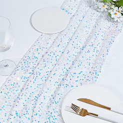 1 chemin de table à paillettes en polyester&nbsp;AJEW-HY0002-23A