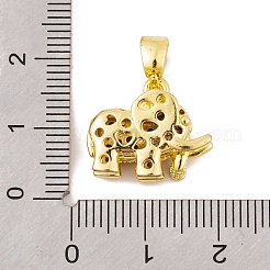 Покрытие стойки латунь микро паве подвески из оранжевого кубического циркония&nbsp;KK-K367-03G