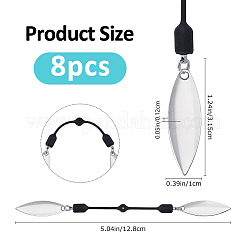 8 pieza de señuelos de pesca de latón&nbsp;FIND-FH0017-59B